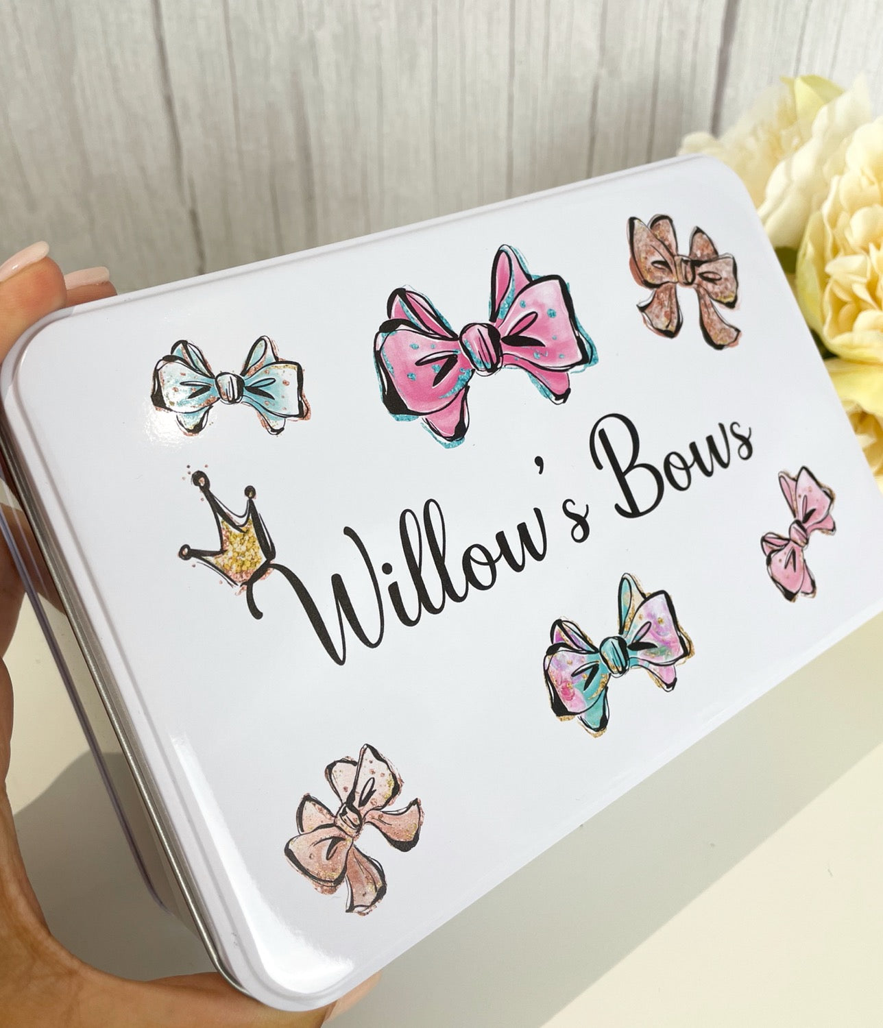 Personalised Hair Bows Tin image 5